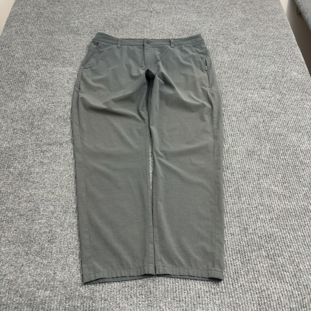 Vuori Meta Pant Mens 33 Grey Polyester Blend Performance Stretch Chino Casual